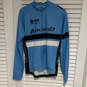 Zanconato Blue and Black Cycling Jersey